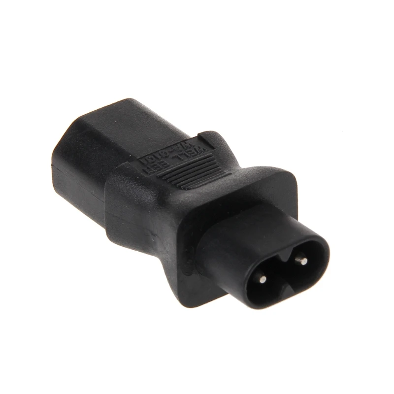 IEC 320 C13 3-контактный разъем для C8 2-контактный разъем прямой преобразователь с универсальным входом адаптер