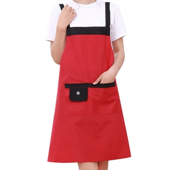 

Barber Apron Waterproof Adjustable Bib Uniform with 2 Pockets Hairdresser Kit Salon Hair Tool