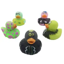 5 шт./компл. Детская ванна скрипучий мультфильм утка животное плавающий писк сжимаемая игрушка