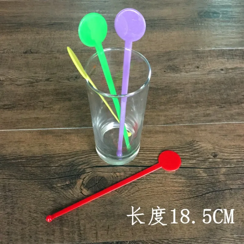 Bar Tools Plastic Color Round Head Stir Stirrers, Juice, Cocktail Drink Mixer, Swizzle Stick, 400 Pcs, Lot