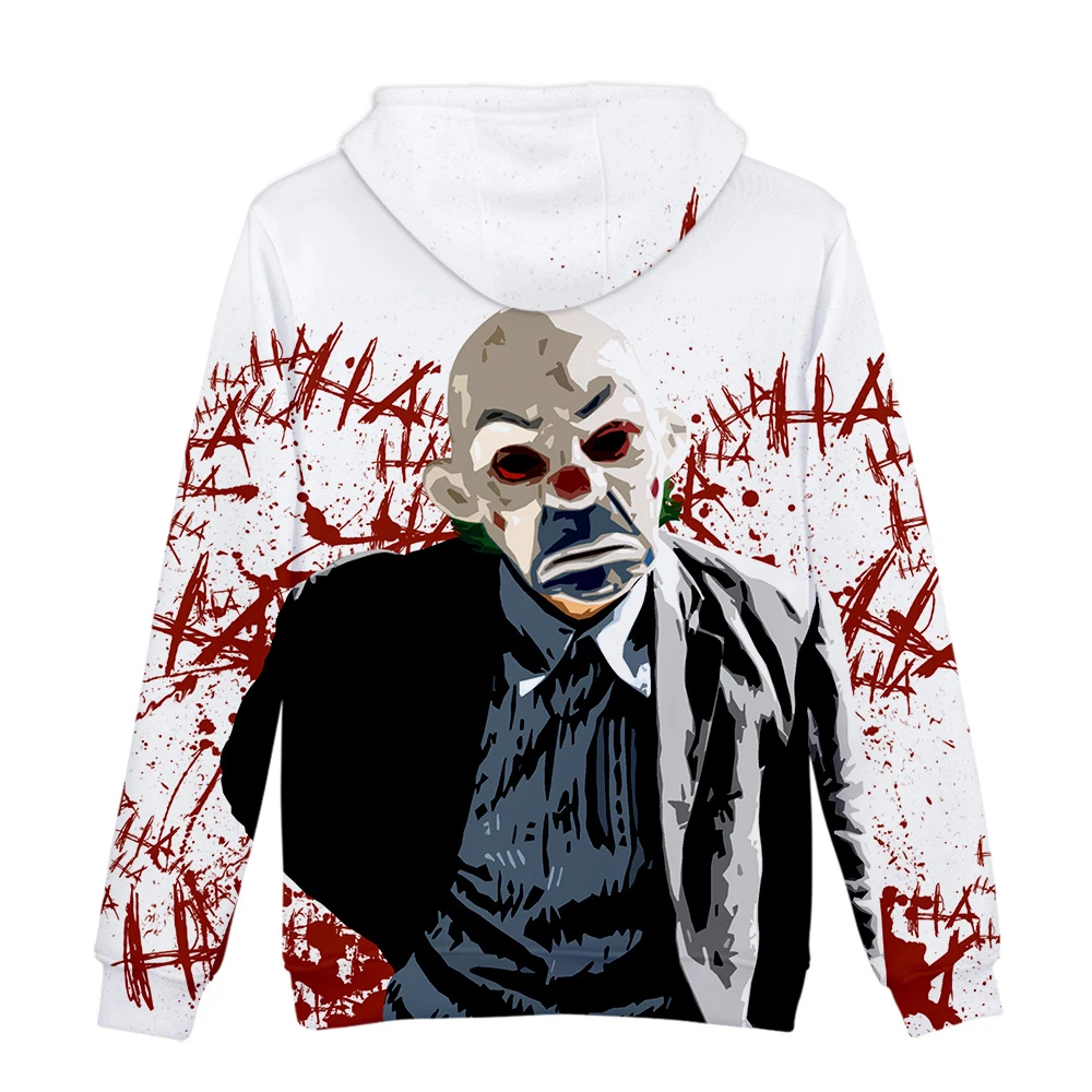 HAHA Joker крутые худи крутые повседневные модные толстовки с длинными рукавами для родителей и детей Новинка года, теплая толстовка