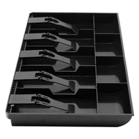 Large Cabinet Cash Drawer Register Insert Money Tray 5 Bills 4 Coins Compartments Storage Box Replacement Cashier 1