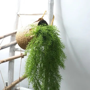 

5pcs/lot 105CM Pine Needles Walls Mantle Simulation Leaves Simulation Home Wedding Party plant Wall Decoration Plant
