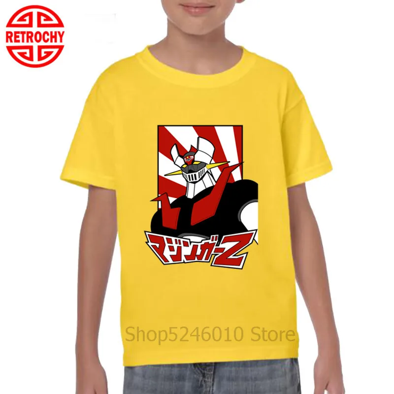 Детские футболки с рисунком аниме Mazinger Z самые популярные старые классические