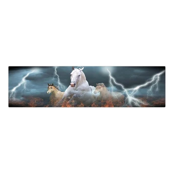 

Car Stickers Dark White Horse Lightning Pattern Rear Window Decal Auto Vinyl Film Stickers Universal Car Pickup Accessories