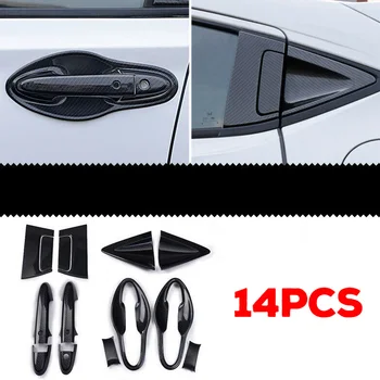 

14Pcs Handle Door Trim Accessories Car Auto Rear+Front Cover For Honda HRV 2016-2018