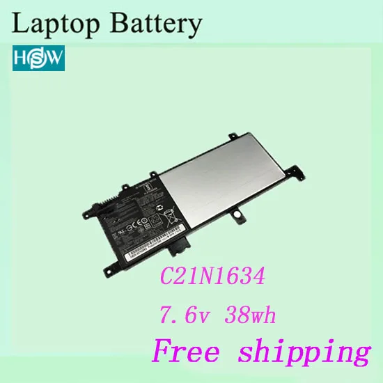 7 6 В 38wh C21N1634 Аккумулятор для ноутбука ASUS VivoBook R542U R542UR X542U FL5900L FL8000L серии |
