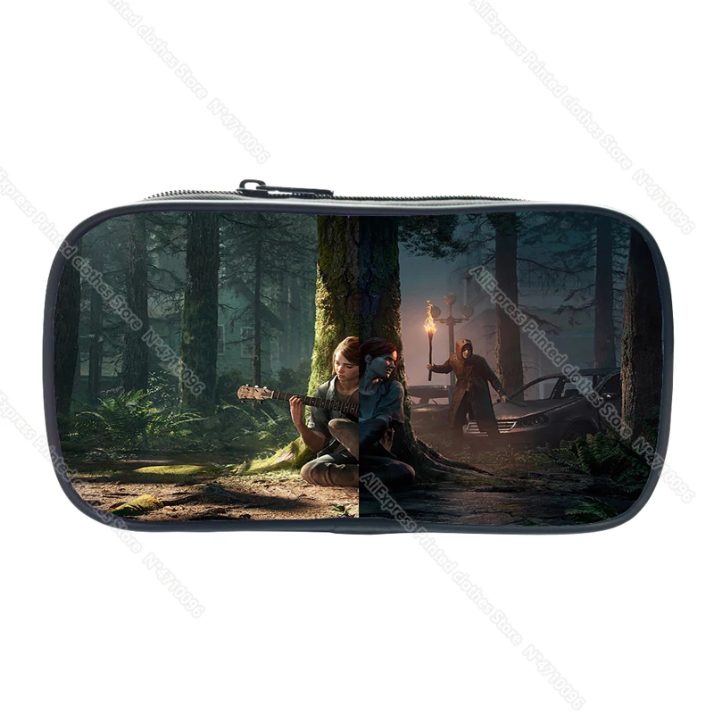 New Game The Last of Us 2 Pencil Case School Supplies for Kids Stationery 3D Print Storage Pouch Cosmetic Cases Makeup Box Bags
