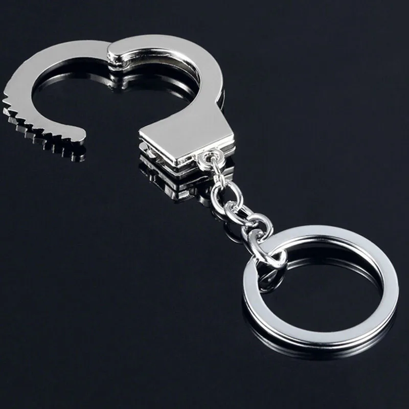 Модный креативный полицейский человек брелок наручники Подвески Подвеска автомобильный брелок для ключей сумка брелок для ключей