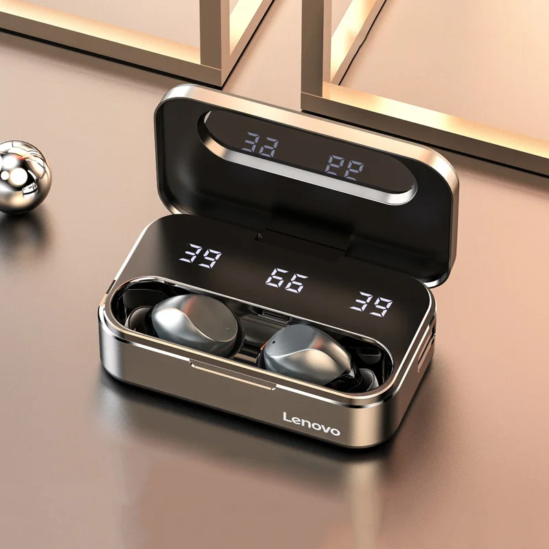 

Lenovo TC08 TWS Wireless Headphone Bluetooth 5.0 With Microphone LED Battery Display Touch Control for Gaming Sports Earphones