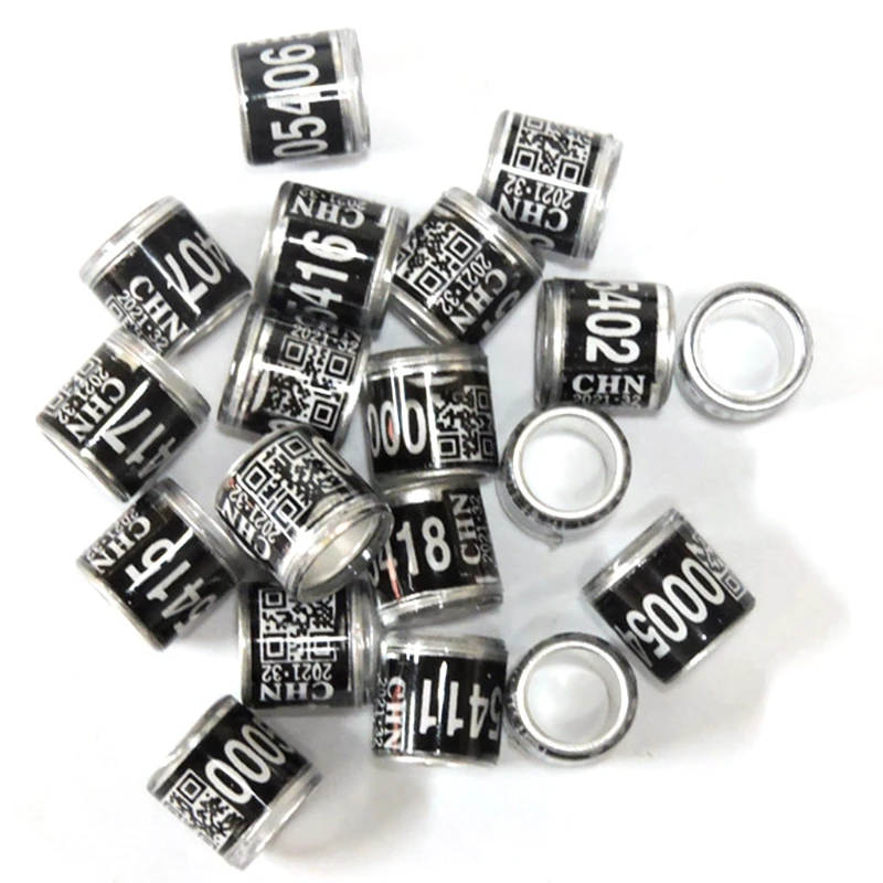 Anillo Para patas de aves, 50 Uds., colores variados, entrenamiento para mascotas, W0YC