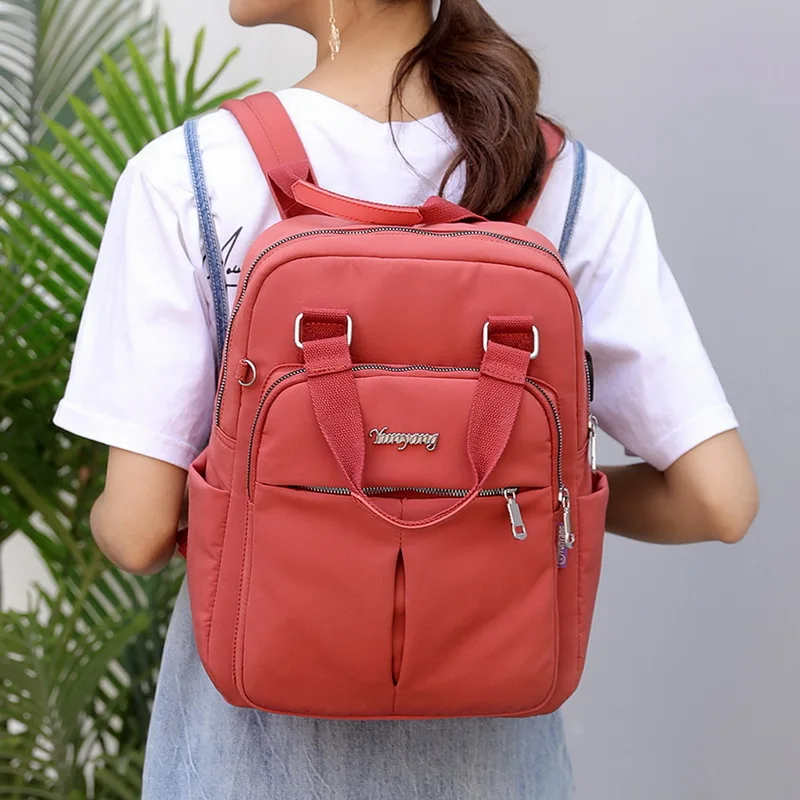 Новые модные женские рюкзаки, Женский однотонный рюкзак для девочек, школьный рюкзак для колледжа, рюкзак с usb зарядкой, дорожные сумки через плечо, сумки