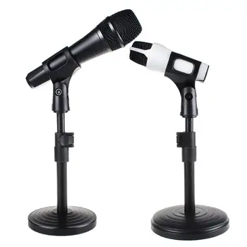 

Foldable Desk Table Microphone Clip Stand Table Mic Tripod Adjustable Holder Strong Stable Microphone Trepied Holders with Clips