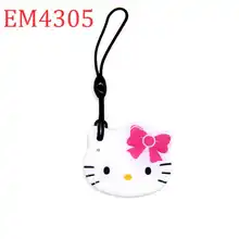 125 кГц ID перезаписываемый Бланк ID карты RFID брелок маркер тег EM4305 EM4202 водонепроницаемый мультфильм брелок, цепочка для ключей для контроля доступа 1