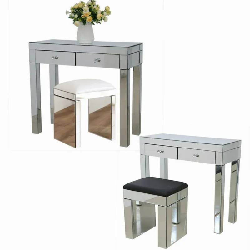 

Luxury Bedroom Furniture Beautify Mirrored Dressing Table Console table Corner table Dresser