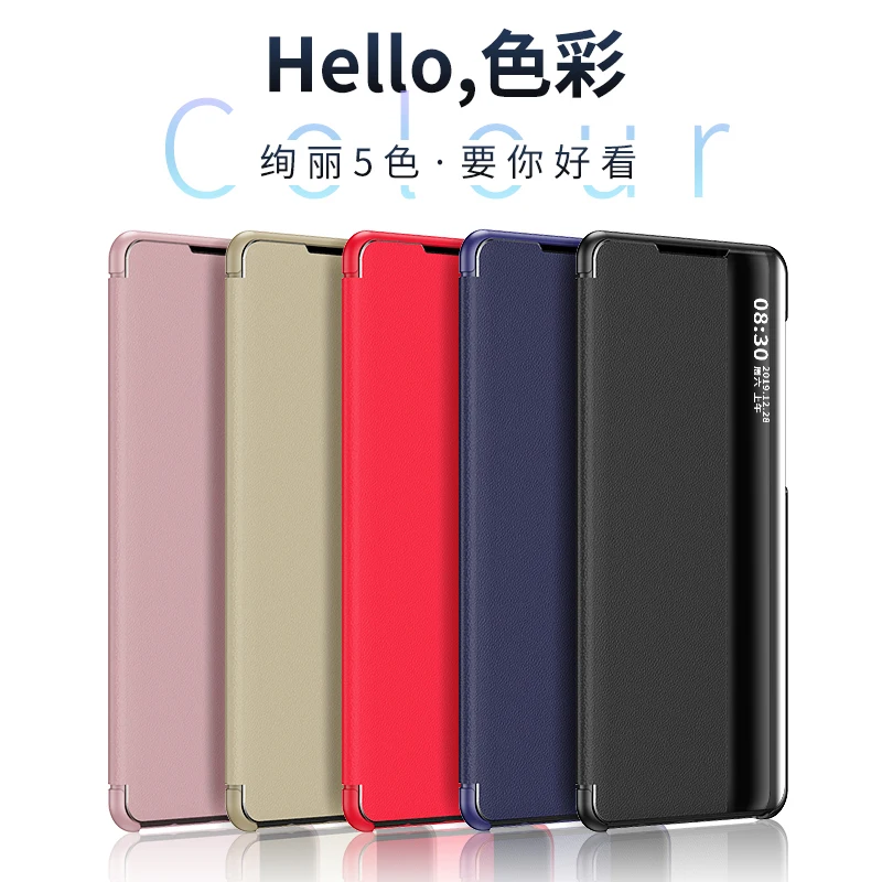 Умный зеркальный флип чехол для Xiaomi Mi 9 T Pro Redmi K20 кожаный накладка с подставкой