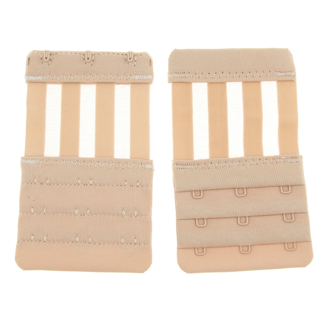 5 Pieces Bra Extenders Womens 3 Hooks 3 Rows Elastic Bra Strap Extension Adjustable Lingerie Belt Buckle Underwear