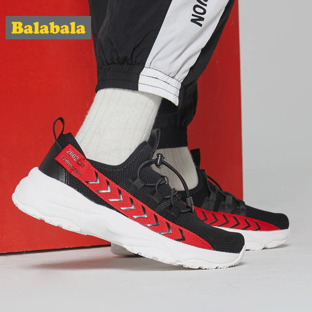 Balabala Boys shoes children's sports shoes girls new spring and autumn big boy breathable fashion running shoes