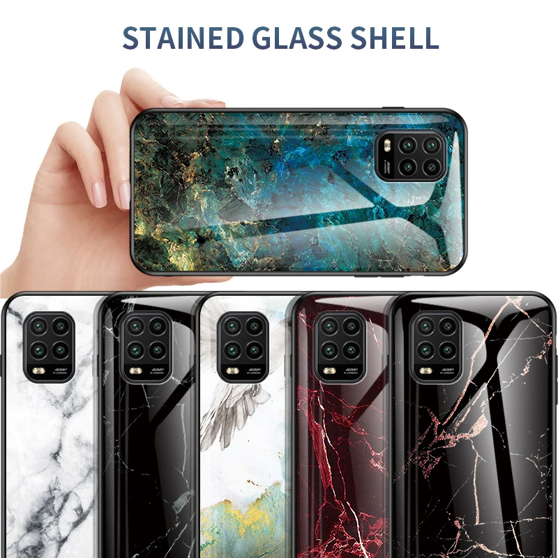 

Marble Glass Case For Xiaomi MI 5x 6x 8 8A 8SE 9 9SE 9T 9Pro 9Lite 10 10Pro 10Lite F1 Note9 9S 10 MIX 2 2S MAX 2 3 Cover Coque