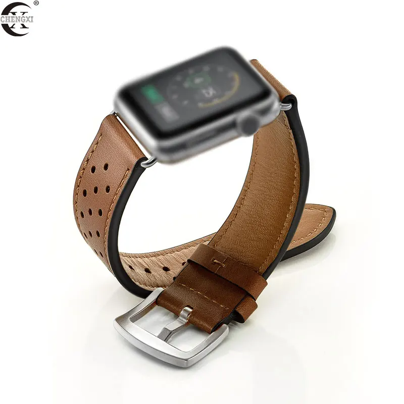 Кожаный ремешок для apple watch 4 4 мм 40 мм iWatch 42 мм 38 мм первый слой кожаный браслет ремешок для apple watch 4 5 3 2 1 человек