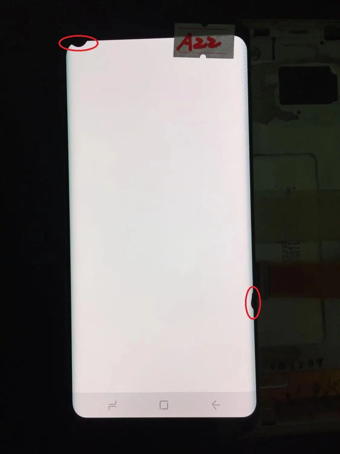 NO.A22 Супер AMOLED S8 ЖК-дисплей для samsung Galaxy S8 G950 G950F ЖК-дисплей сенсорный экран оцифровать с черными точками - Цвет: NO.A22