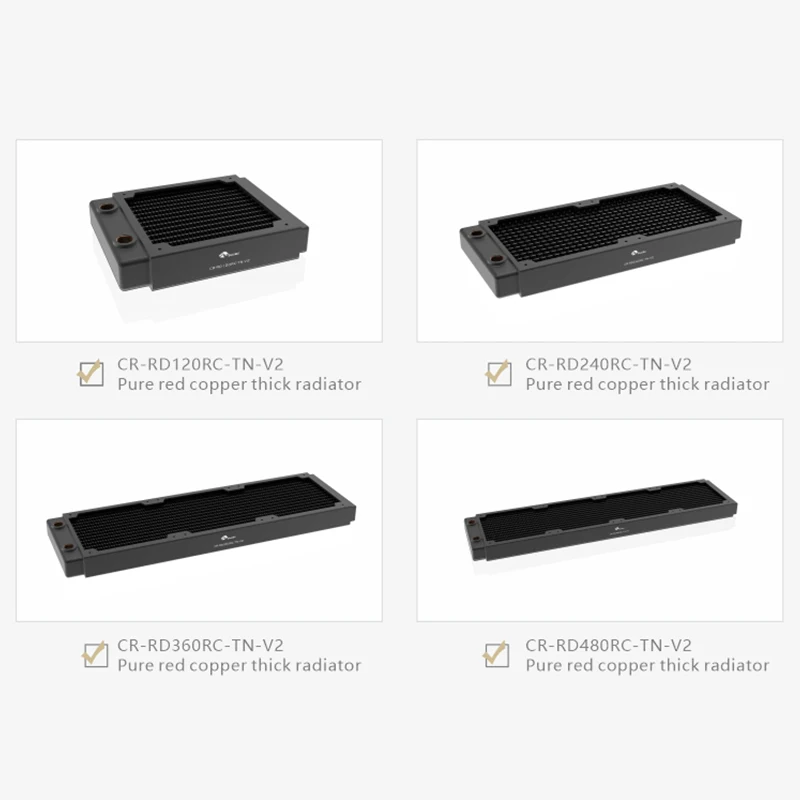 Bykski 赤銅ラジエーター 360mm 厚み30mm Bykski PC 冷却赤銅ラジエーター RC シリーズ、厚さ 30