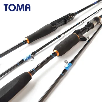 

TOMA MH Saltwater Sea Fishing Rod Jigging 1.8m 1.98m 2.1m Lure 50-180g Ultralight Fishing Rod Carbon Fiber Spinning Casting