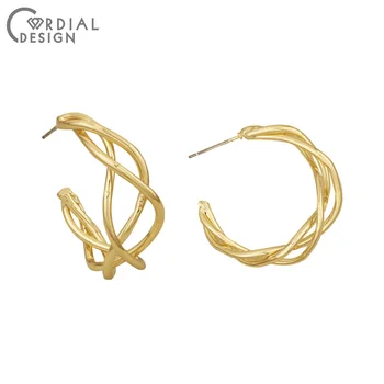 

Cordial Design 50Pcs 25*31MM Jewelry Accessories/Earring Findings/Hooks Shape/DIY Parts/Jewelry Making/Hand Made/Earrings Stud