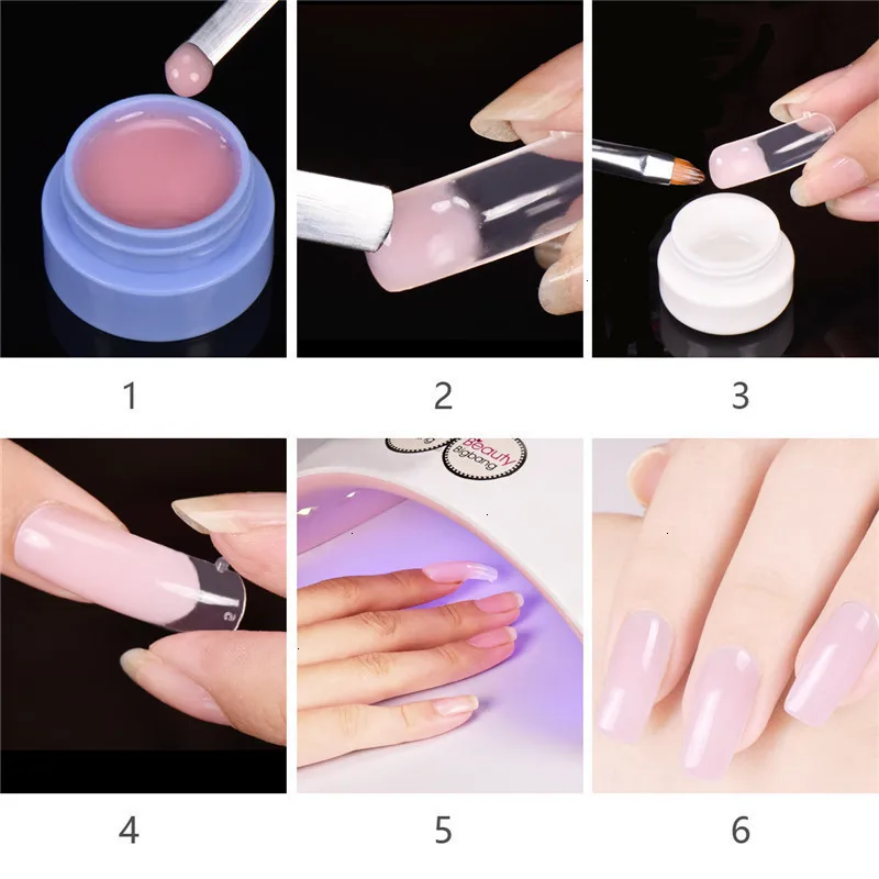 BeautyBigBang 15 г гель для наращивания ногтей, сделай сам, удлиняющие кончики для ногтей, клей для наращивания, Кристальное желе для дизайна ногтей, УФ светодиодный гель для наращивания