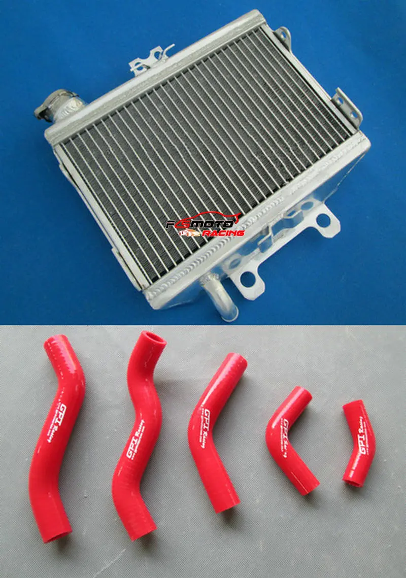 

All Aluminum Radiator + Silicone Hose Cooling For Honda CR125 CR125R 98 99 CR 125 R 1998 1999 98 99