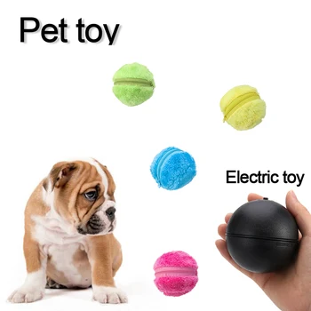 

4 Color Dog Cat Pet Electric Toy Ball Magic Roller Ball Toy Automatic Roller Ball magic ball Dog Cat Pet Toy Need To Use Battery