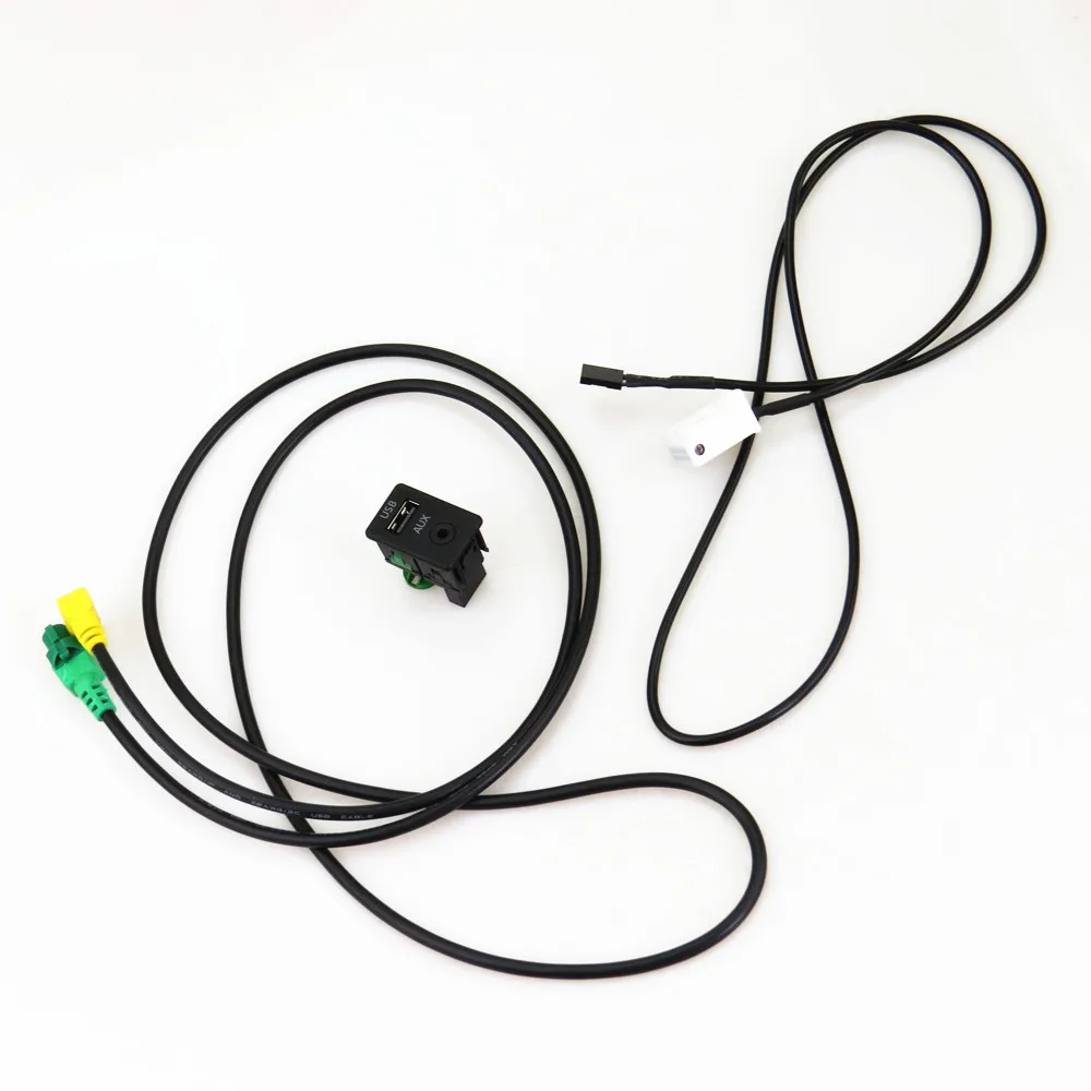 Адаптер TUKE с USB и AUX выключателем 1 комплект розетка + подключение кабеля жгут