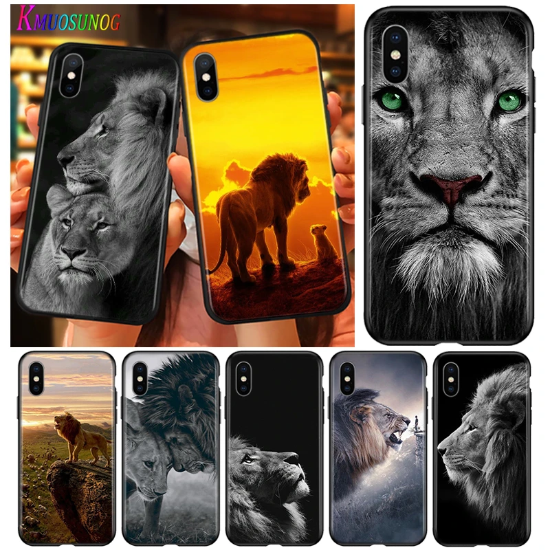 The Lion King Animal Silicone Cover For Apple IPhone 13 12 Mini 11 Pro XS MAX XR X 8 7 6 6S Plus SE Phone Case Coque 13 pro max case