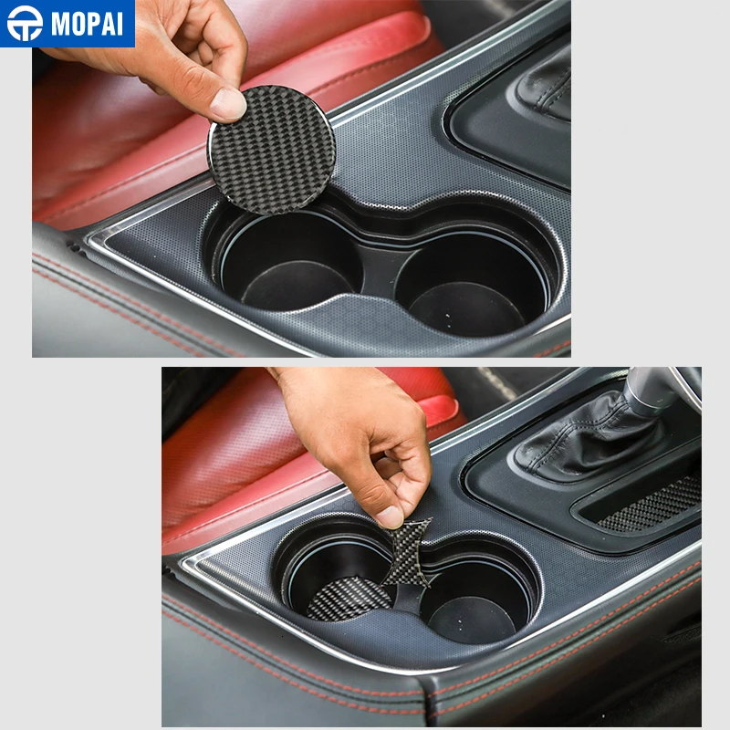 Наклейки MOPAI Carbon Friber для Challenger, автомобильная коробка переключения передач, панель, коврики, чехлы, аксессуары для Dodge Challenger