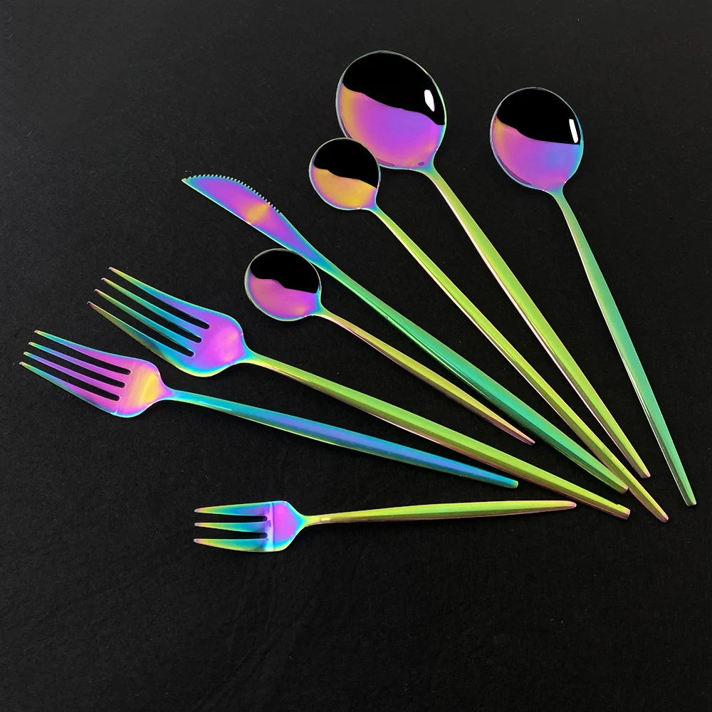 Dinnerware Cutlery Set Stainless Steel Luxury Flatware Home Fork Spoon Knife Kitchen Dinner Set cutlery set western style cutlery set picnic cutlery set stainless steel cutlery set