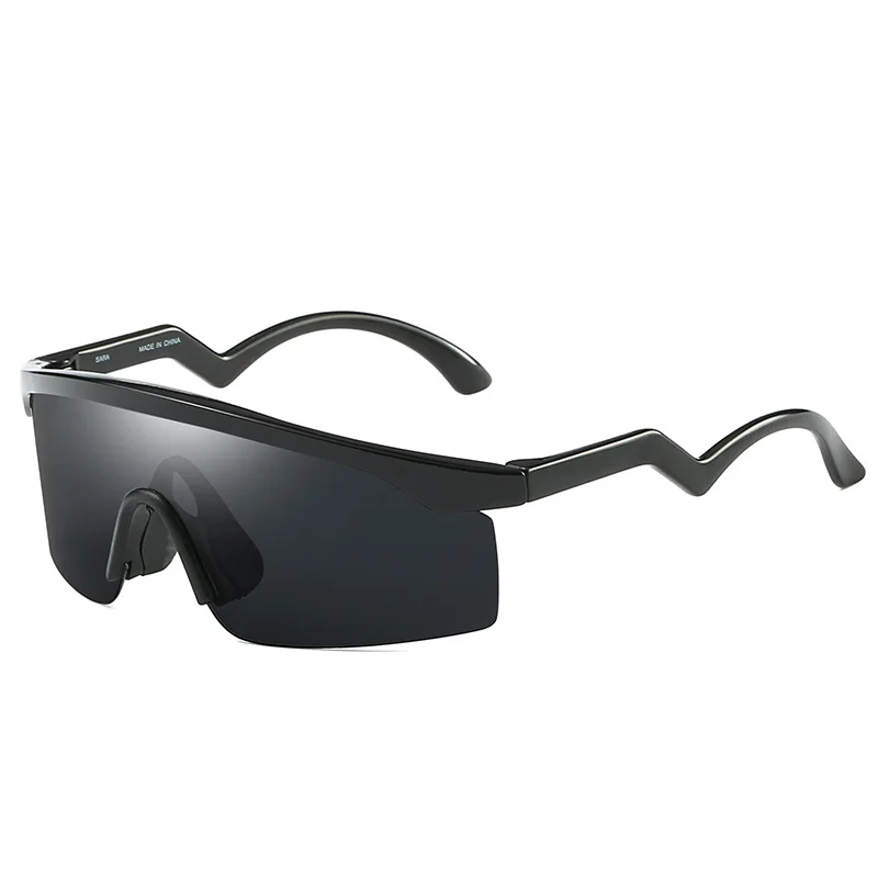 Модная дизайнерская одночастная Солнцезащитные очки Мужские негабаритные для вождения крутые Солнцезащитные очки Квадратные мужские и женские большие яркие цвета Oculos Gafas - Цвет линз: C1