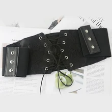 1PC Lace Waistband For Women Girls Simple All-match Cool Fashion Ruffled Waistband Ultra-wide Elastic Girdle Wholesale
