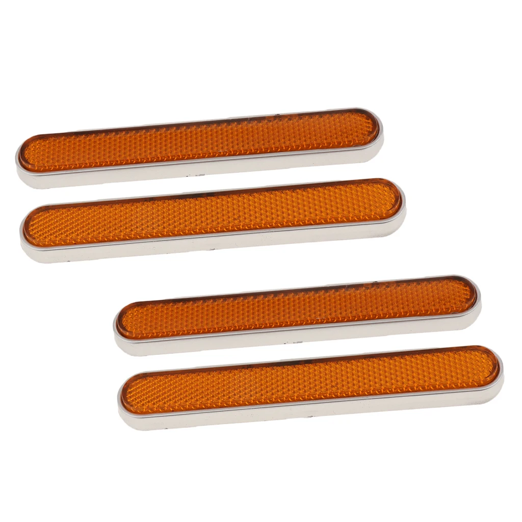4pcs Orange Latch Cover Reflectors for 2014-2018 Harley Touring Saddlebags Reflector, Left & Right