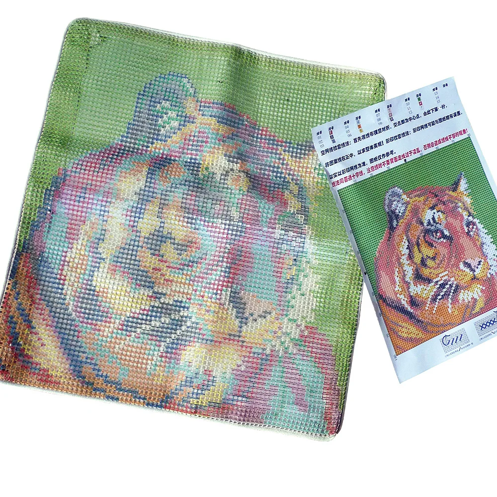 Чехол для подушки LADIY с вышивкой крестиком пряжа вышивки мультяшная подушка