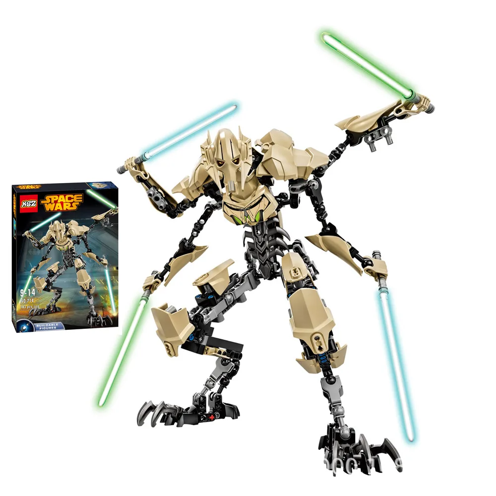 

XSz KSZ 714 75112 General Grievous Building Blocks Toy Star Wars 183PCS