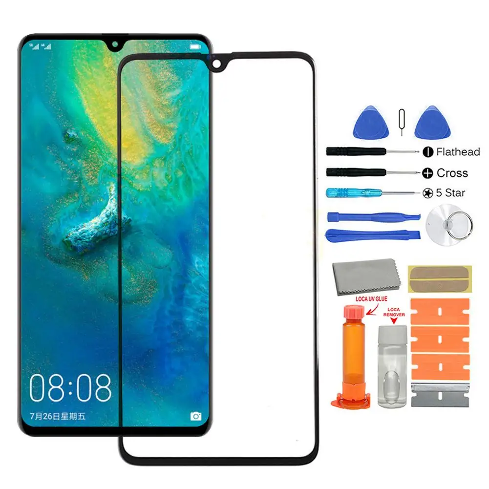Сменное Переднее стекло AMOLED набор для ремонта экрана Huawei Mate 30 P20 P30 Pro запасные