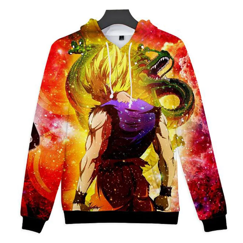 Толстовка с драконом классические толстовки косплей Гоку 3D толстовки пуловеры для мальчиков толстовка куртка Спортивный костюм Толстовка