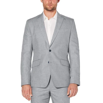 Najtaniej ANNIEBRITNEY Szary 2 Sztuka Mężczyźni Slim Fit Pościel Kostium Na Lato 2020 Summer Beach Groom Smoking ślubny Szyte Na Miarę Casual Men Garnitur