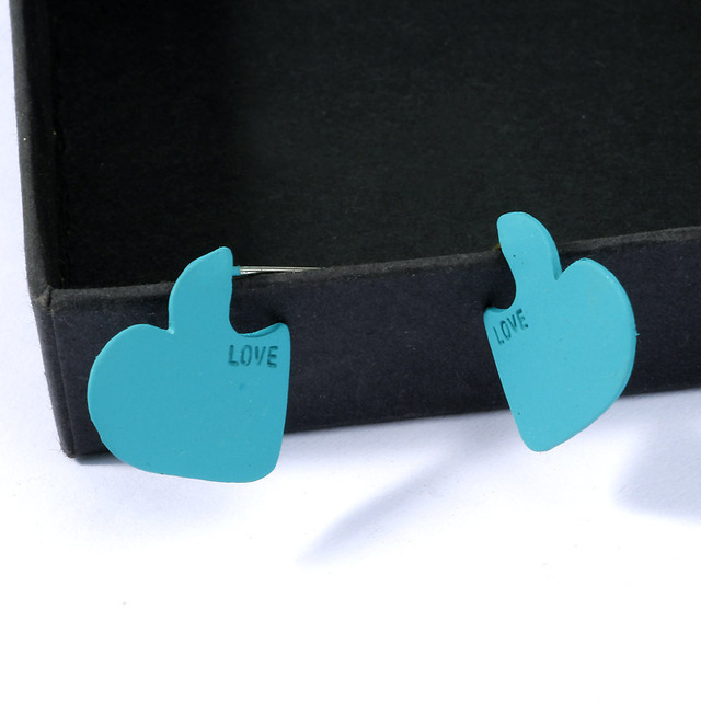 2020 Red Heart Pendant Big Drop Earring For Women Cross Heart Gold Color Large Circle Statement Earrings Brincos Jewelry