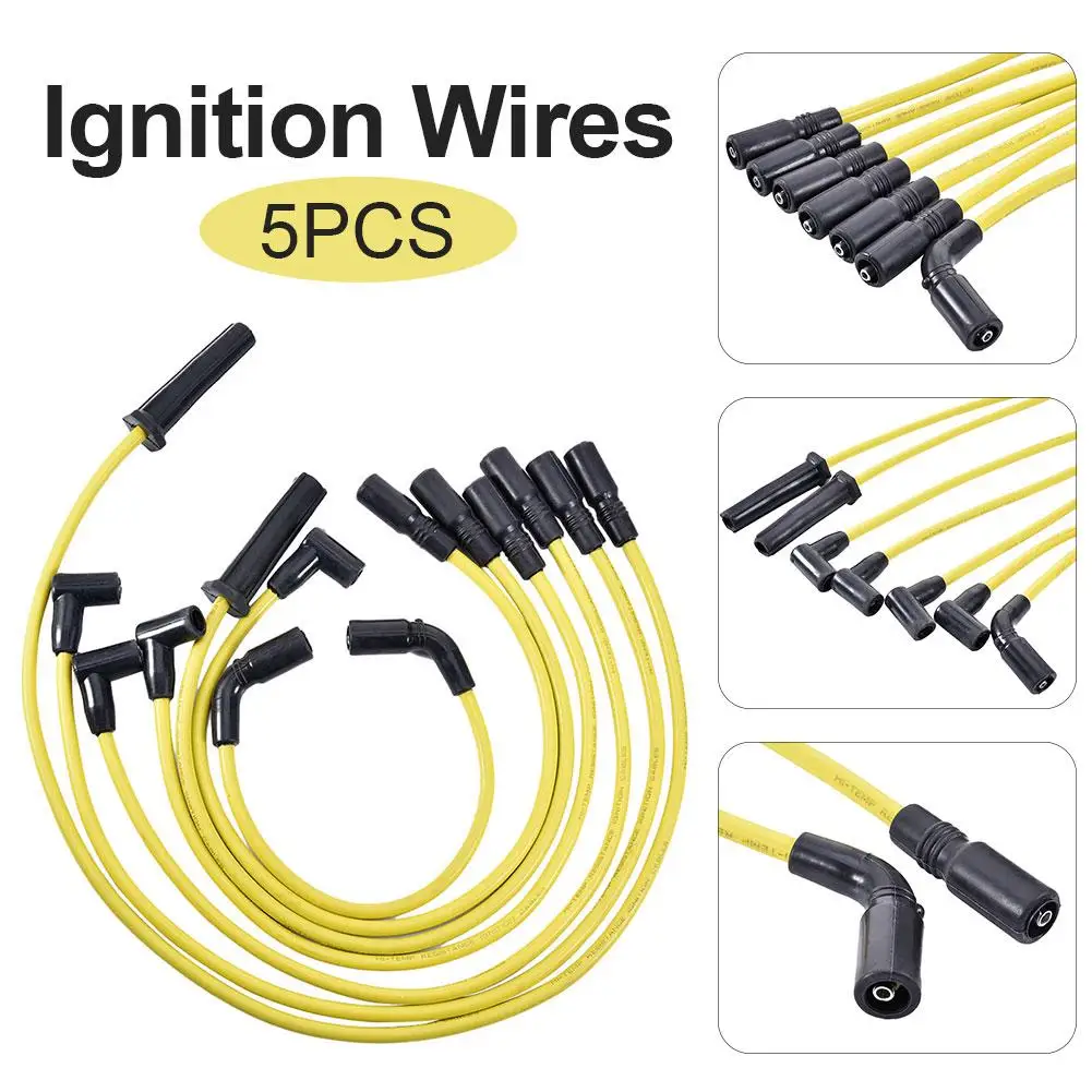 

7pcs Car Ignition Wires Set Ignition Lines Sub Cylinder Wires Set for Spark Plug Cable for CHEVROLET K1500 1996-1998 for ASTRO