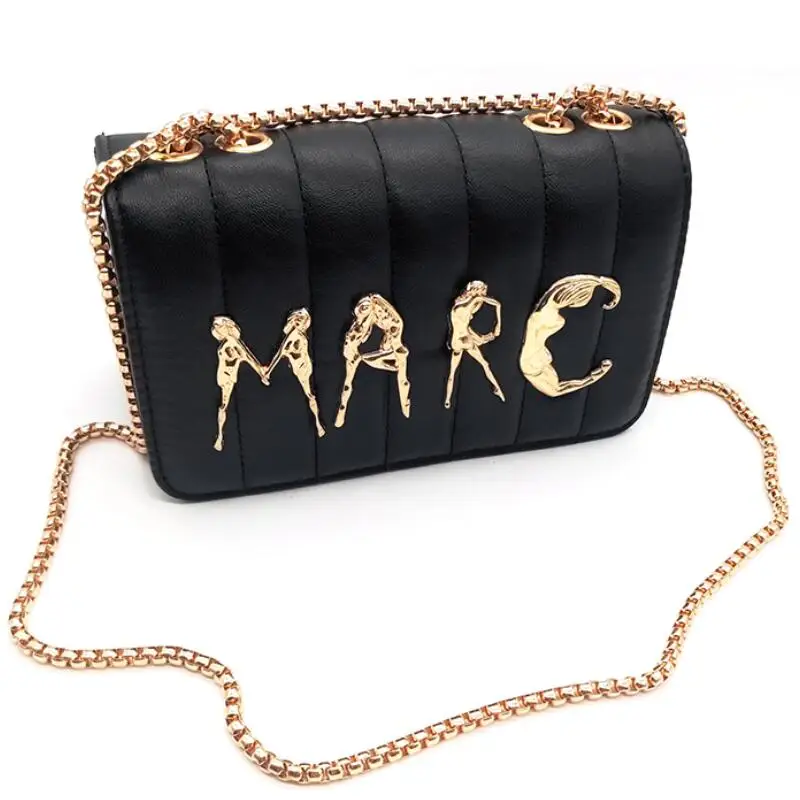 Брендовые женские сумки-мессенджеры на цепочке модные маленькие квадратные