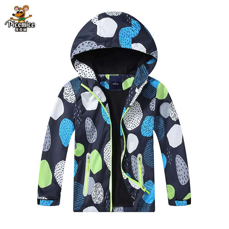 

Children Jacket For Boy Hoodies 2019 Autumn Winter Kids Warm Teenage Coat Kids Fleece Windbreakers WaterProof Clothes