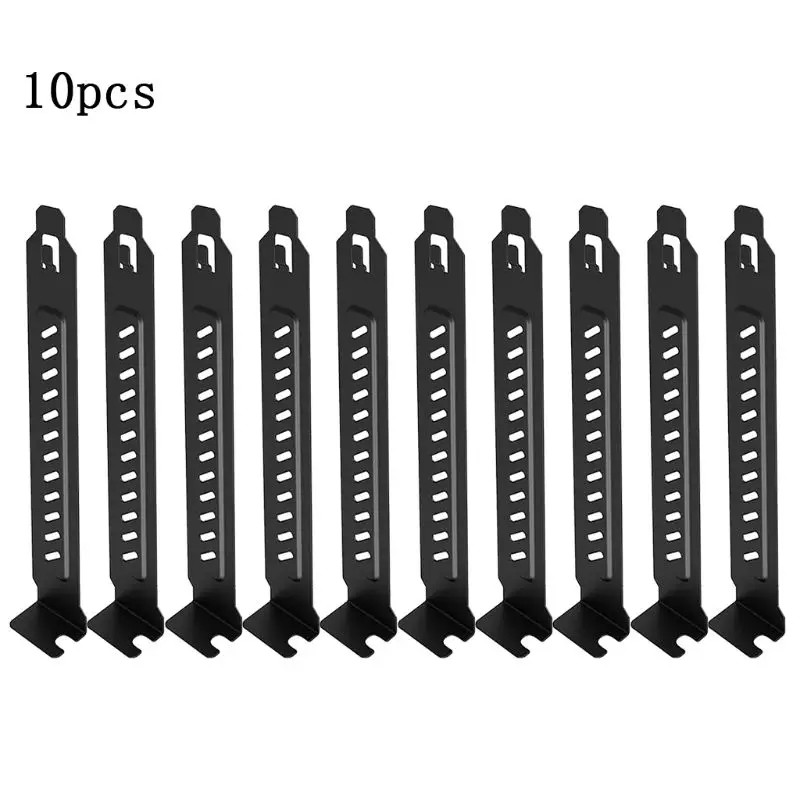 

10PCS PCI Slot Cover Dust Filter Blanking Board Cooling Fan Dust Filter Ventilation PC Computer Case Black