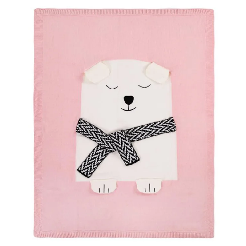 Acrylic Knitted Wool Blanket Three-dimensional Animal Shaped Blanket Baby Napping Small Blanket