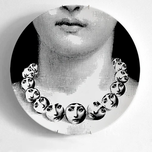 10 дюймов Fornasetti Тарелка настенная художественная тарелка Fornasetti ремесла керамическая домашняя декоративная тарелка rosenthal Piero Fornasetti - Цвет: 8